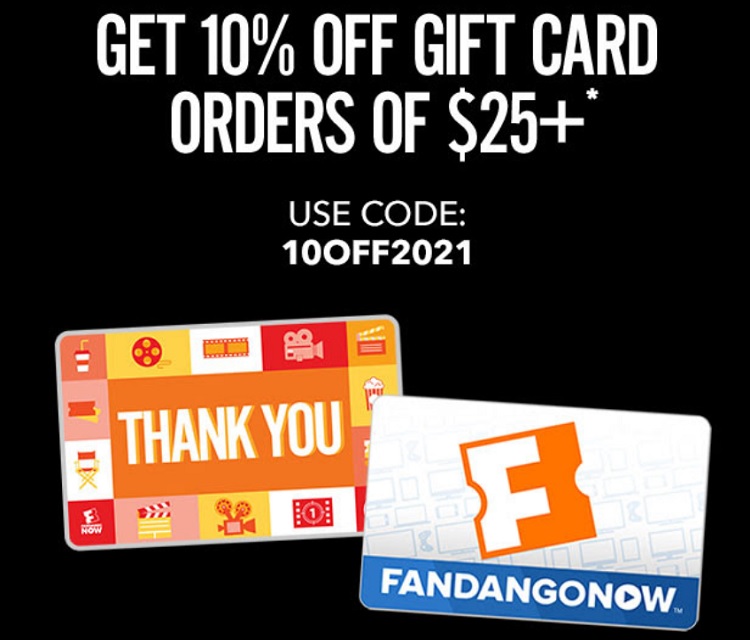 FandangoNOW promo code 10OFF2021