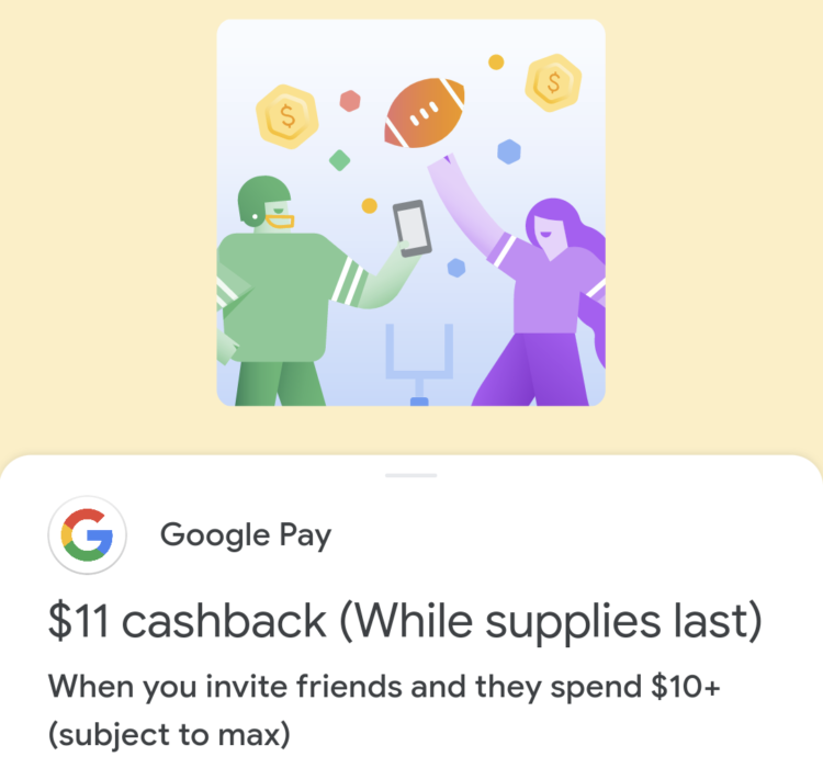 Google Pay referral offer