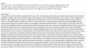 Hilton Cards Amex Offer Spend $5,000 & Earn 10,000 Bonus Points