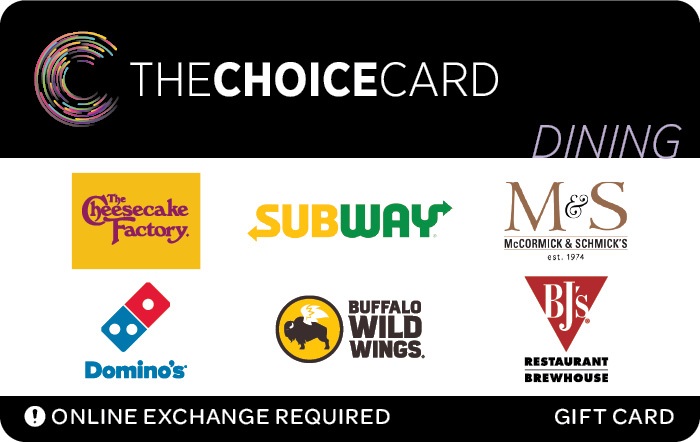 The Choice Gift Card Dining