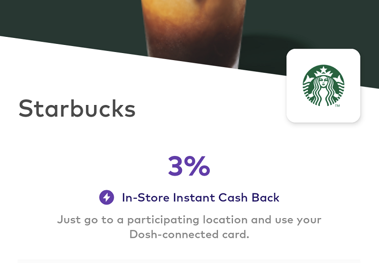 Dosh Starbucks 3%