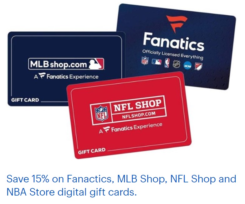 (EXPIRED) Best Buy Save 15 On Fanatics & Sports Gift Cards (Ends 8/6