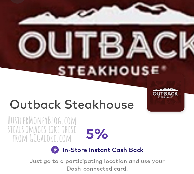 Dosh Outback Steakhouse.