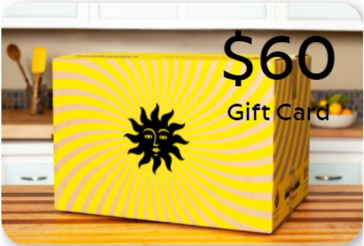 $60 Sun Basket Gift Card