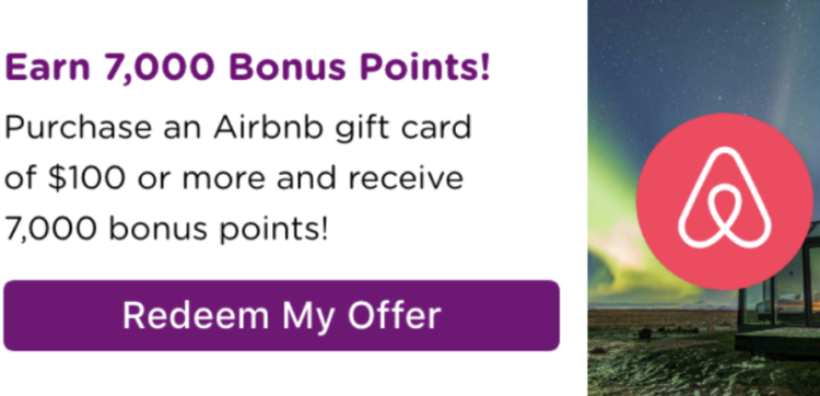 Bitmo Airbnb 7,000 bonus Perk Points