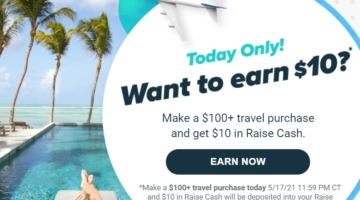 Raise Travel Cash $10