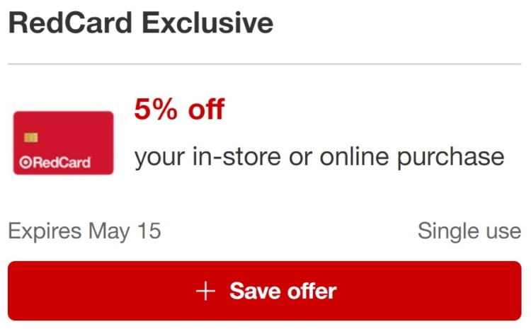 Target RedCard Offer 05.09.21