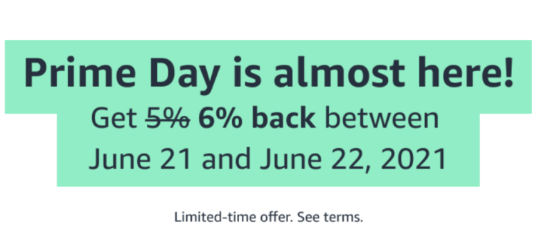 Amazon Prime cardholders 6% Prime Day