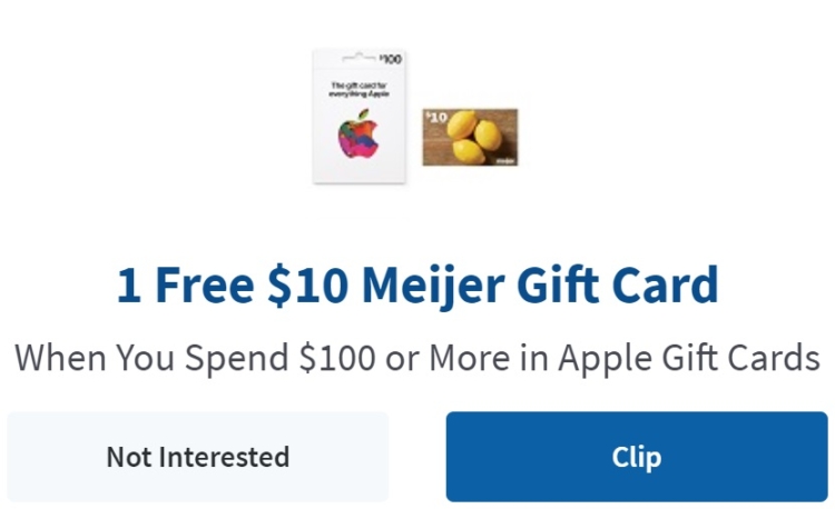 Meijer $100 Apple