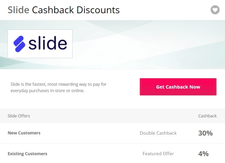 TopCashback Slide 30%