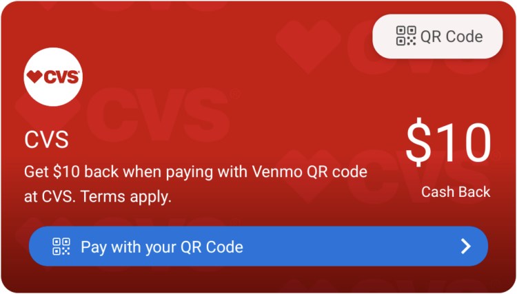 Venmo CVS $50 $10