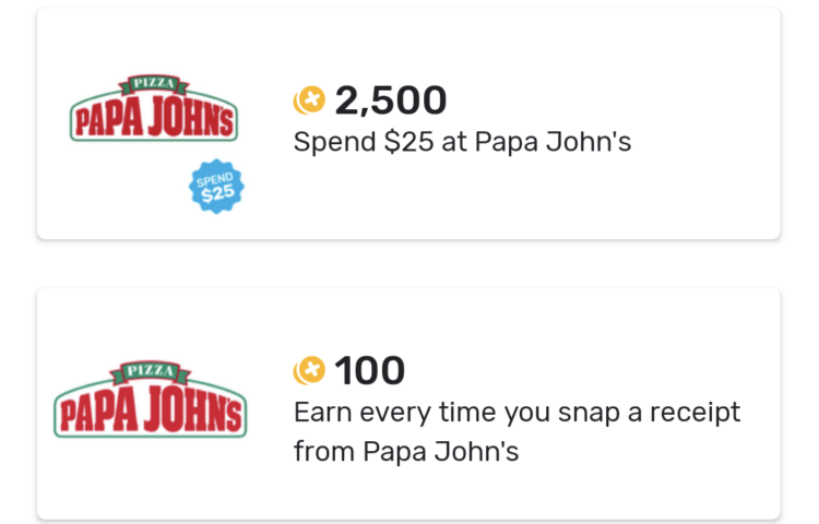Fetch Rewards Papa John's