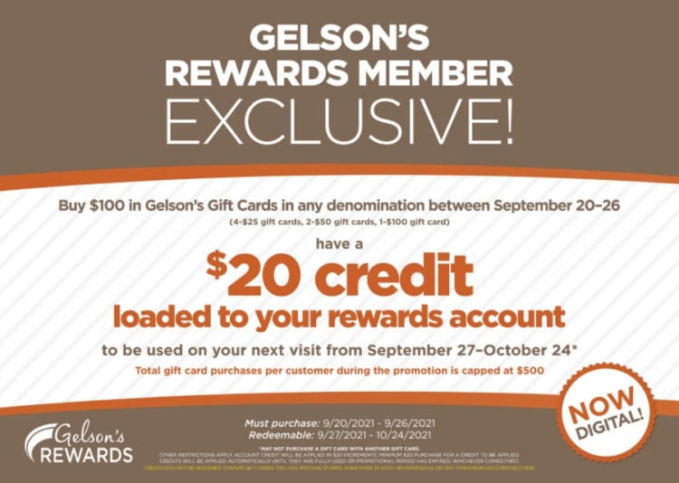 Gelson's gift card deal