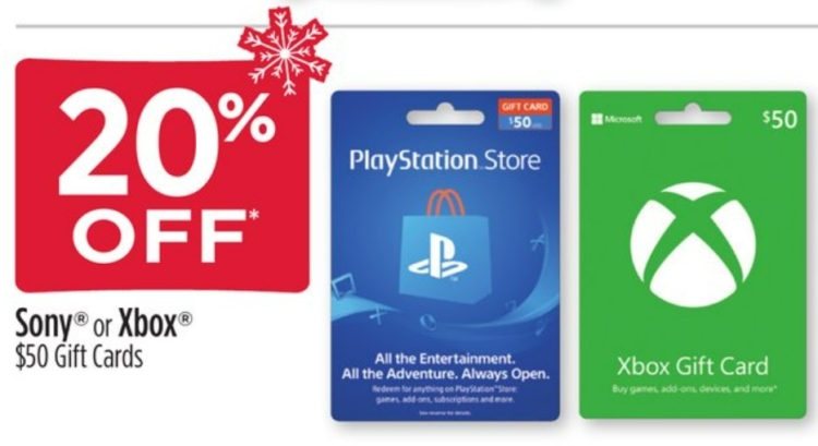 Ps4 gift card dollar clearance general