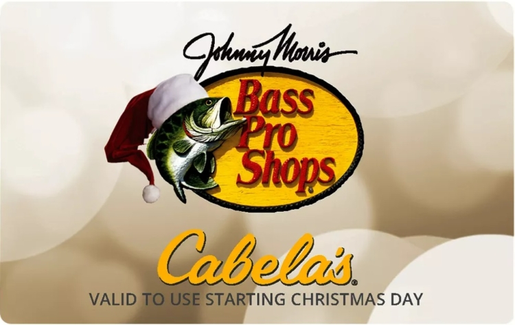 Cabela's Bass Pro Shops Gift Card Christmas Promo