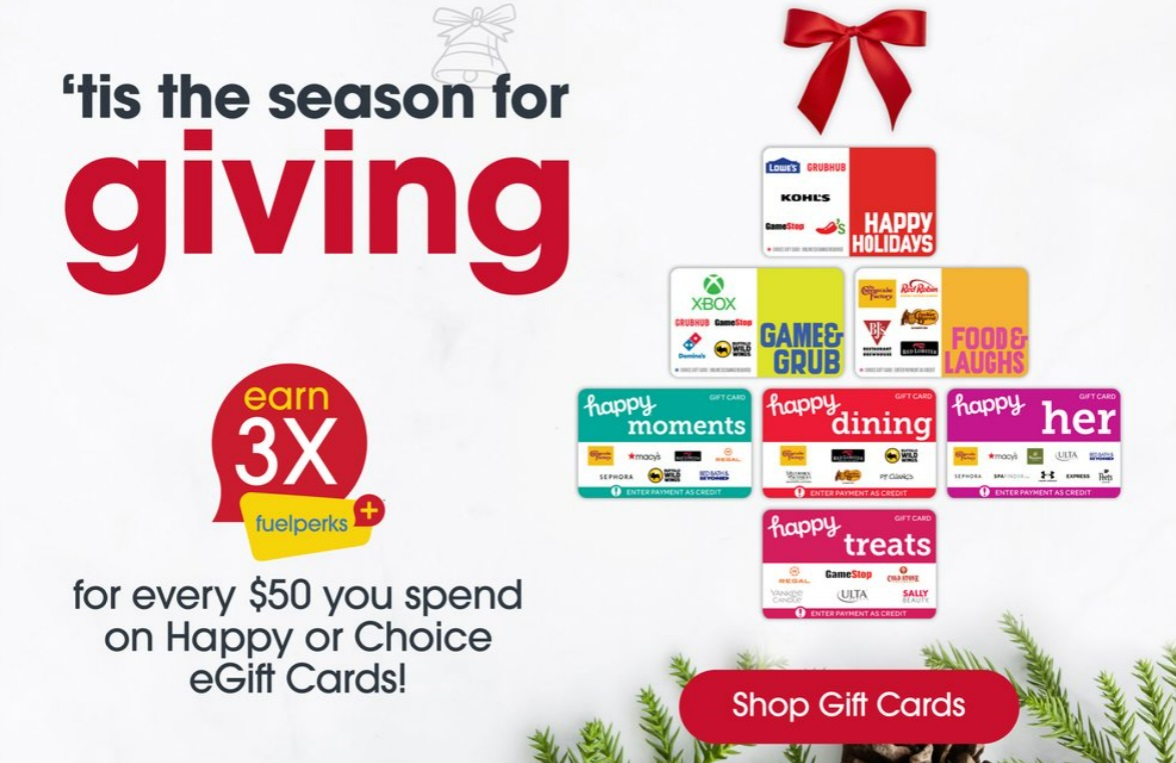 EXPIRED Giant Eagle Earn 3x Fuelperks For Every 50 Spent On Happy