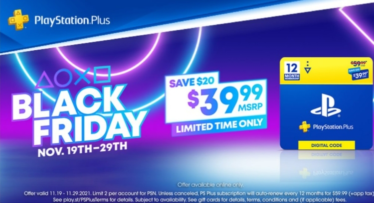 Sony PS Plus 12 Month Promotion $39.99