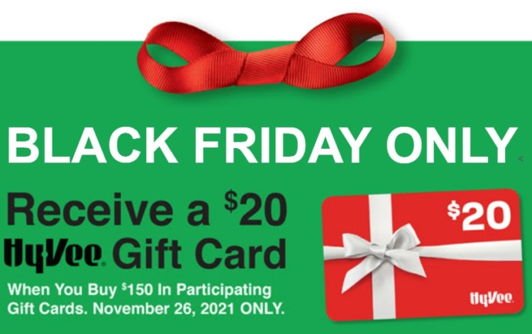 Hy-Vee Black Friday Gift Card Deal 2021