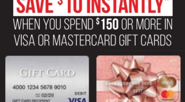 Hy-Vee Visa Mastercard gift card deal