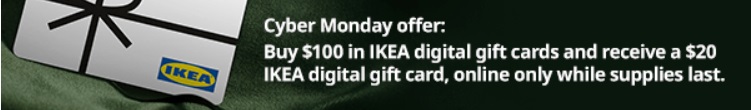 Ikea bonus gift card deal