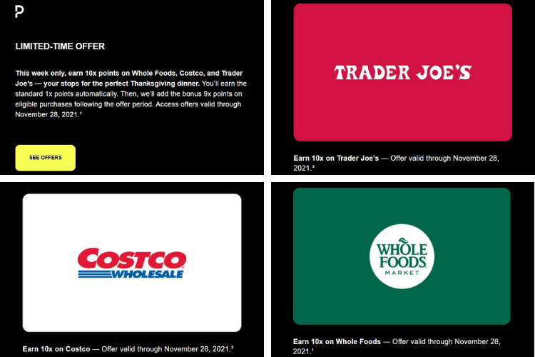 Point Debit Card 10x Trader Joe's, Costco, Whole Foods