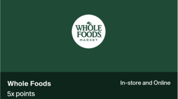 Point debit card Whole Foods 5x
