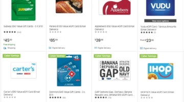 Sam's Club Cyber Monday Gift Card Deals