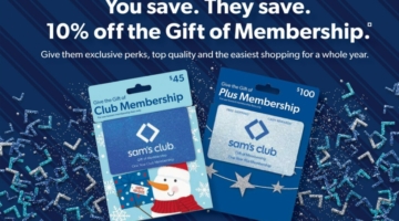 Sam's Club Gift Of Membership Promo 10% Off