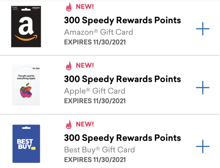 how to get more speedy rewards points