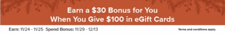 The Container Store bonus card promotion