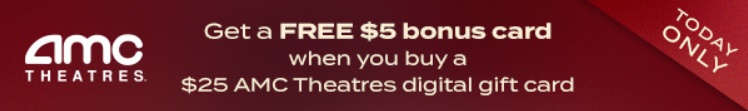 AMC Theatres bonus card promo