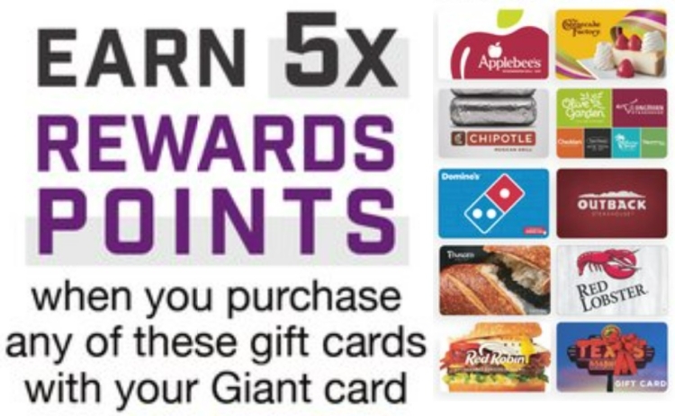 Giant gift card deals 12.26.21