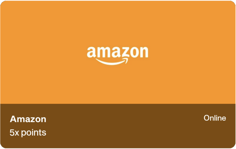 Point debit card Amazon 5x