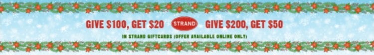 Strand Book Store Gift Card Deal 12.21.21