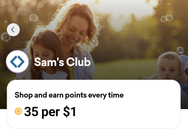 Drop app Sam's Club card-linked offer 35x 3.5%