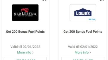 Harris Teeter 200 bonus fuel points 01.19.22