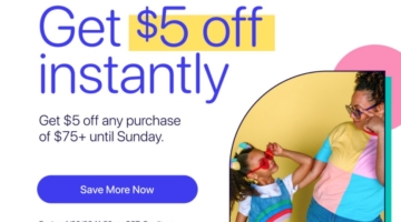 Slide app gift card promotion Spend $75 get $5 off