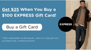 Bitmo Express 250x Perk Points $100+