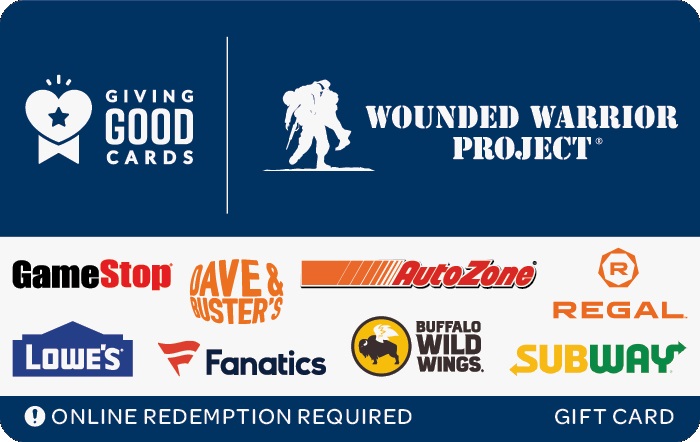 Giving Good Wounded Warrior Project Gift Card