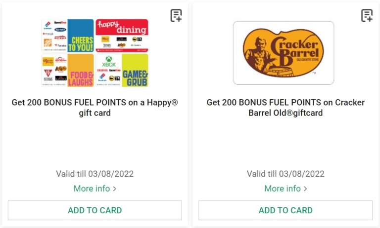  EXPIRED Harris Teeter Earn 200 Bonus Fuel Points On Happy Choice 