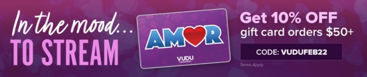 Vudu promo code VUDUFEB22