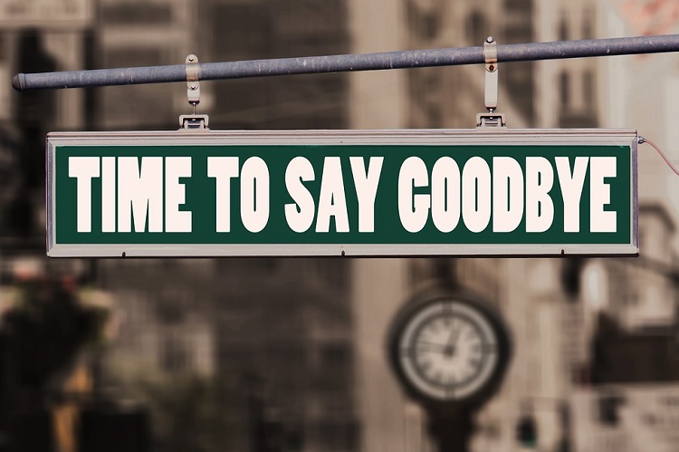 Farewell goodbye deal dead
