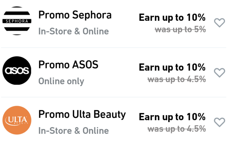 Fluz Sephora ASOS Ulta Beauty 8-10%