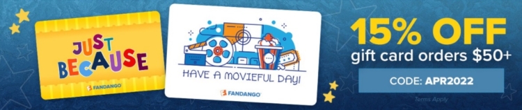 Fandango promo code APR2022