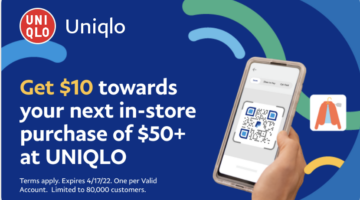 PayPal Uniqlo Spend $50 Get $10 Back