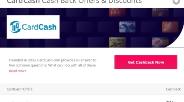 TopCashback CardCash 2% cashback
