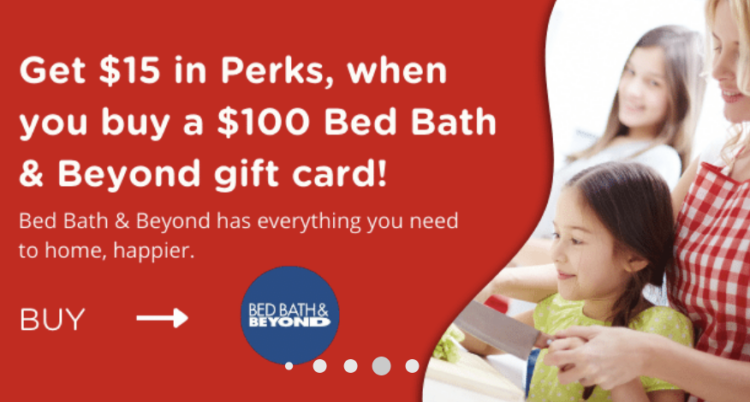 Bitmo Bed Bath & Beyond 150x Perk Points