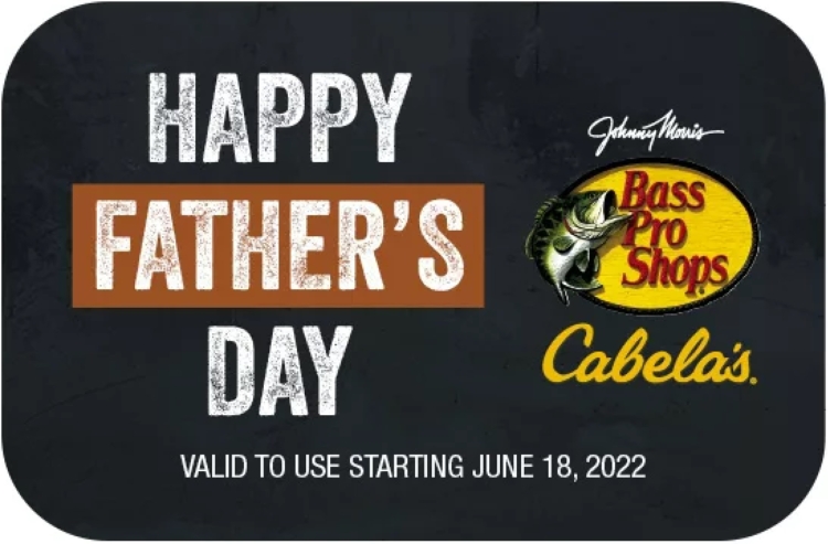 Bass Pro Shops Cabela's Father's Day Gift Card Deal