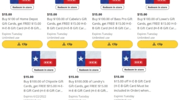 HEB gift card deals 06.15.22