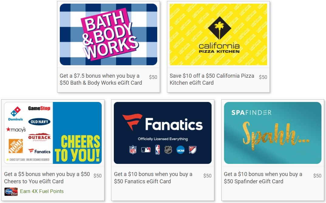 online gift cards bath and body works